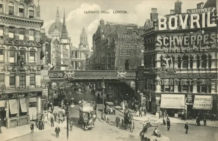 Framed Print : Ludgate Circus and Hill, London Framed Print : Ludgate Circus and Hill, London