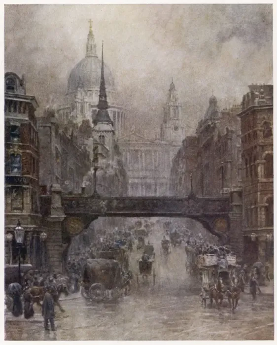Framed Print : Ludgate Hill / 1905 Framed Print : Ludgate Hill / 1905