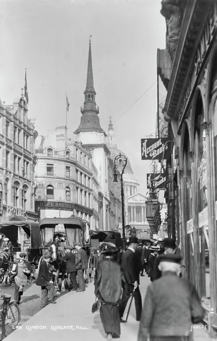 Framed Print : Ludgate Hill, London Framed Print : Ludgate Hill, London