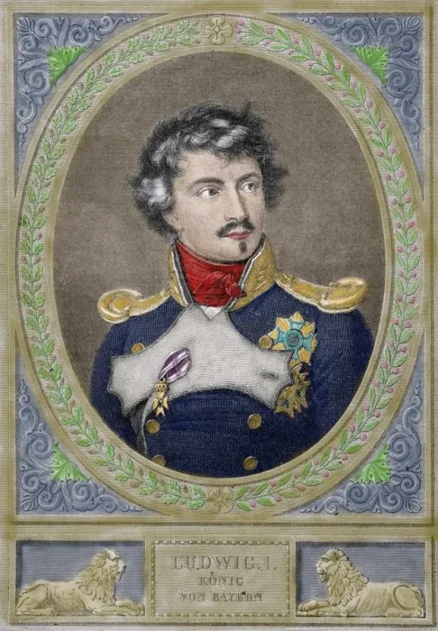 Framed Print : Ludwig I of Bavaria (1786-1868). King of Bavaria. Engraving Framed Print : Ludwig I of Bavaria (1786-1868). King of Bavaria. Engraving
