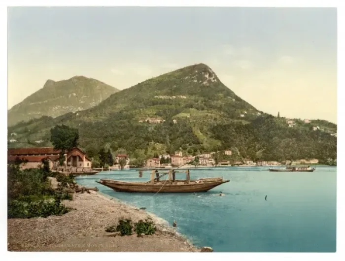 Framed Print : Lugano, Cassarate and Monte Bre, Tessin, Switzerland Lugano Framed Print : Lugano, Cassarate and Monte Bre, Tessin, Switzerland Lugano