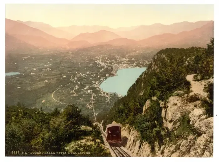 Framed Print : Lugano, from San Salvatore, Tessin, Switzerland Framed Print : Lugano, from San Salvatore, Tessin, Switzerland