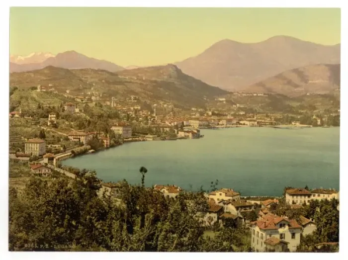 Framed Print : Lugano, from San Salvatore, Tessin, Switzerland Framed Print : Lugano, from San Salvatore, Tessin, Switzerland