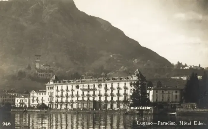 Framed Print : Lugano, Switzerland - Paradiso Hotel Eden Framed Print : Lugano, Switzerland - Paradiso Hotel Eden