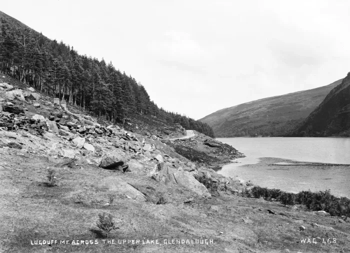Framed Print : Lugduff Mt Across the Upper Lake, Glendalough Framed Print : Lugduff Mt Across the Upper Lake, Glendalough