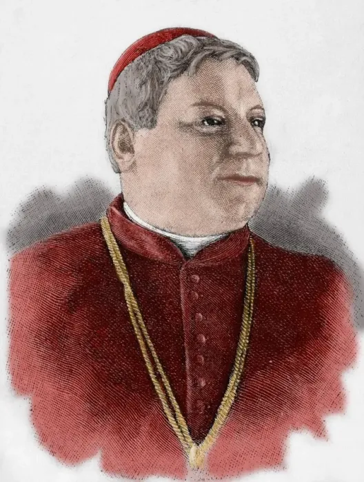 Framed Print : Luigi Jacobini (1832-1887). Engraving. Colored Framed Print : Luigi Jacobini (1832-1887). Engraving. Colored