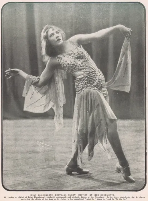 Framed Print : Luise Blackbourne from C. B. Cochrans cabaret show Framed Print : Luise Blackbourne from C. B. Cochrans cabaret show