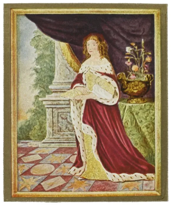 Framed Print : Luise Henriette / Miniatur Framed Print : Luise Henriette / Miniatur