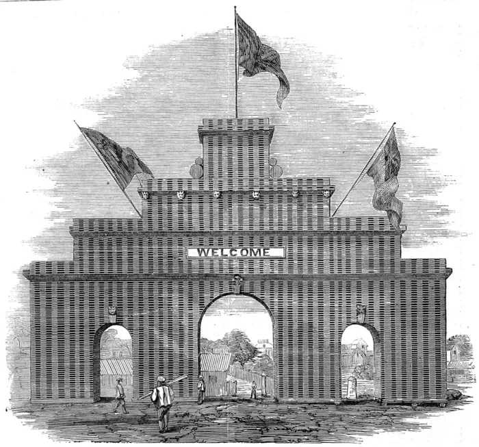 Framed Print : The Lumberers Arch, Ottawa, 1860 Framed Print : The Lumberers Arch, Ottawa, 1860