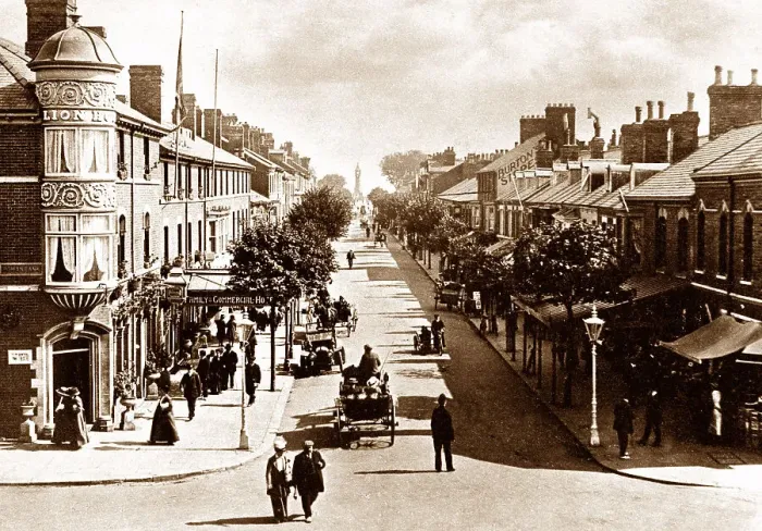 Framed Print : Lumley Road, Skegness early 1900's Framed Print : Lumley Road, Skegness early 1900's