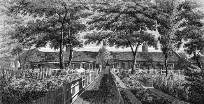 Framed Print : LUMLEYS ALMSHOUSES Framed Print : LUMLEYS ALMSHOUSES