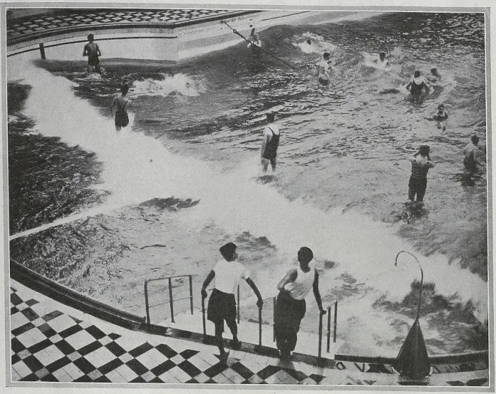 Framed Print : Luna Park Bathers Framed Print : Luna Park Bathers
