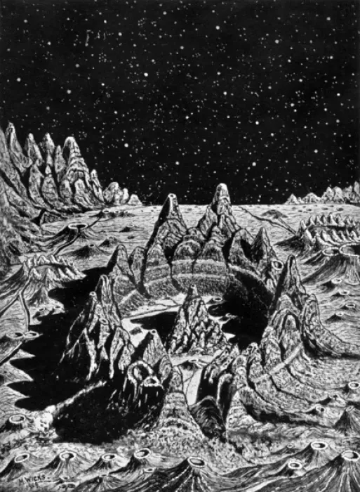 Framed Print : Lunar Landscape 1911 Framed Print : Lunar Landscape 1911