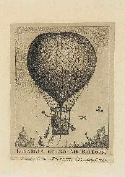 Lunardi in a balloon