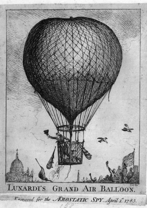 Framed Print : Lunardis Grand Air Balloon Framed Print : Lunardis Grand Air Balloon
