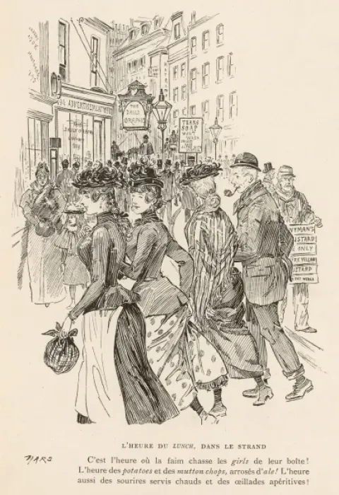Framed Print : Lunch Hour 1895 Framed Print : Lunch Hour 1895