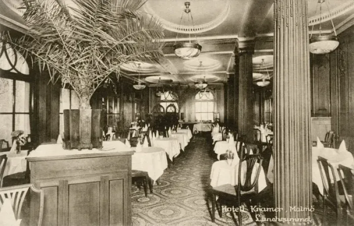 Framed Print : Lunch Room, Hotel Kramer, Malmo, Sweden Framed Print : Lunch Room, Hotel Kramer, Malmo, Sweden