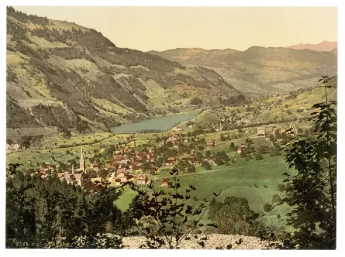 Framed Print : Lungern, general view, Switzerland Framed Print : Lungern, general view, Switzerland