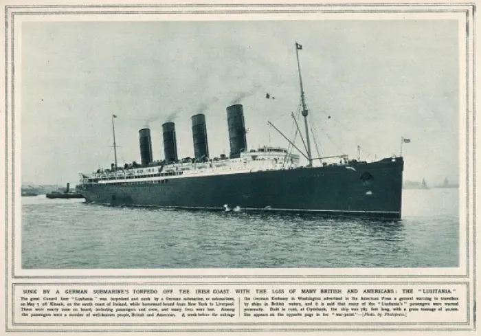 Framed Print : Lusitania - Photo Framed Print : Lusitania - Photo