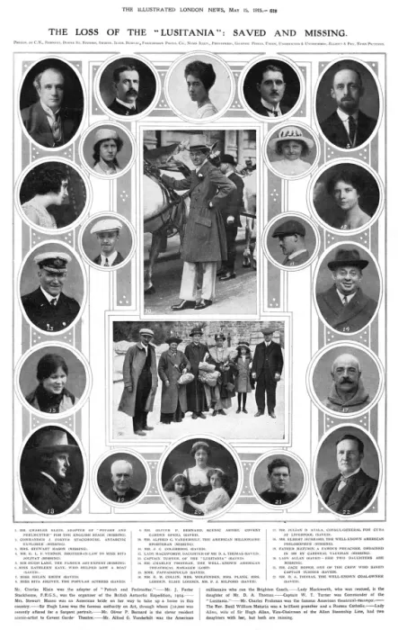 Framed Print : Lusitania - Saved and Missing Framed Print : Lusitania - Saved and Missing