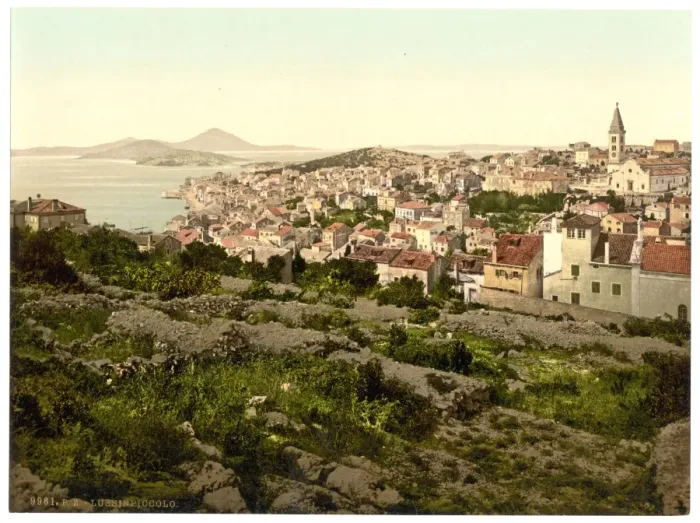 Framed Print : Lussin-Piccolo (i. e, Lussinpiccolo), general view, Istria, A Framed Print : Lussin-Piccolo (i. e, Lussinpiccolo), general view, Istria, A