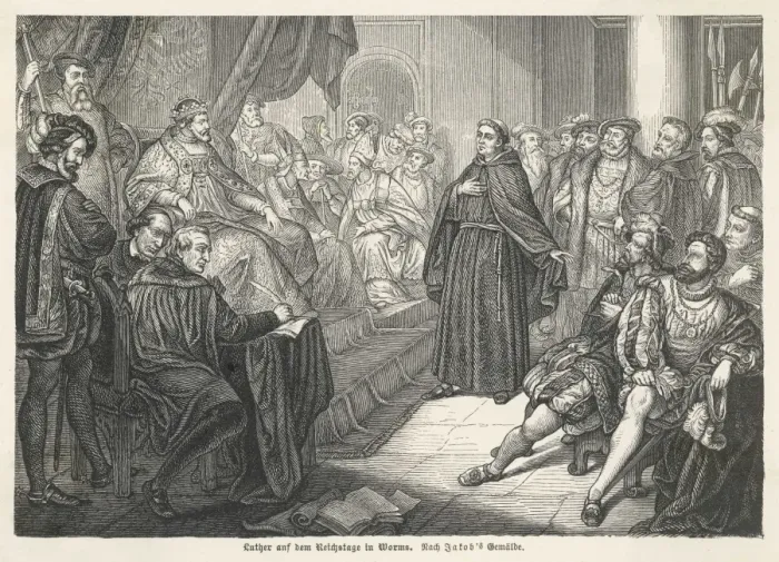 Framed Print : Luther at Diet of Worms Framed Print : Luther at Diet of Worms