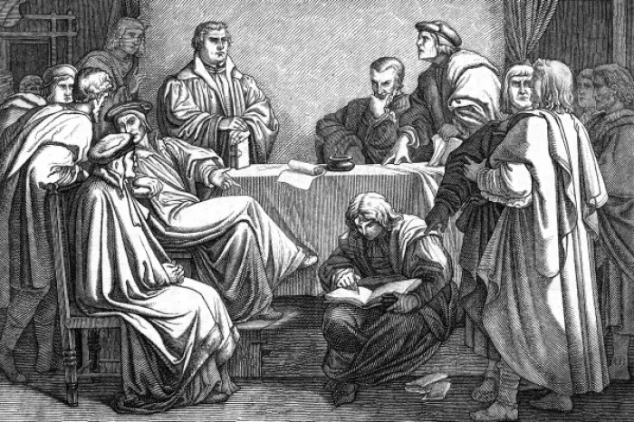 Framed Print : Luther and Eck Dispute Framed Print : Luther and Eck Dispute