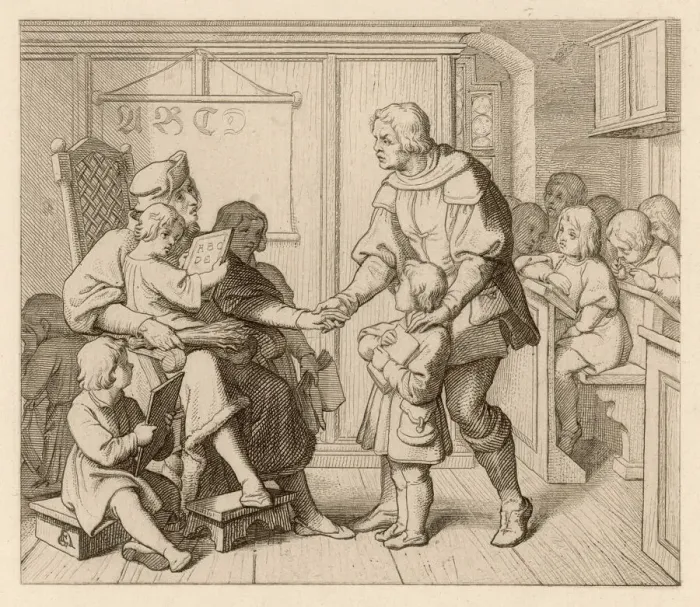 Framed Print : LUTHER GOES TO SCHOOL Framed Print : LUTHER GOES TO SCHOOL