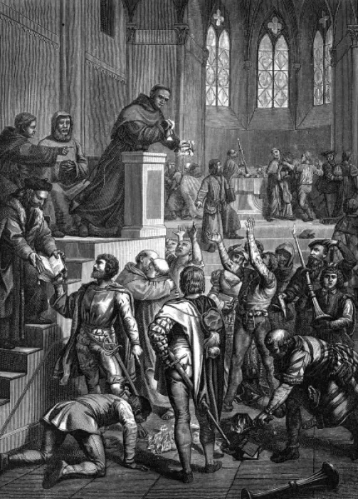 Framed Print : Luther Tears Papal Bull Framed Print : Luther Tears Papal Bull