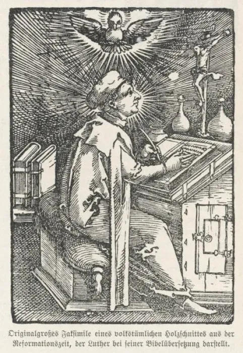 Framed Print : Luther Translating Framed Print : Luther Translating