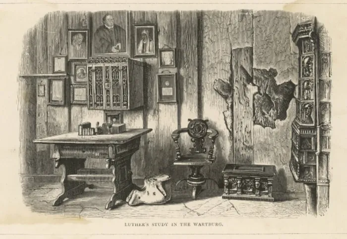 Framed Print : Luther, Wartburg Study Framed Print : Luther, Wartburg Study