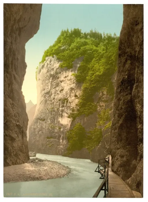 Framed Print : Lutschinen, Aare Ravine, III, Bernese Oberland, Switzerland Framed Print : Lutschinen, Aare Ravine, III, Bernese Oberland, Switzerland