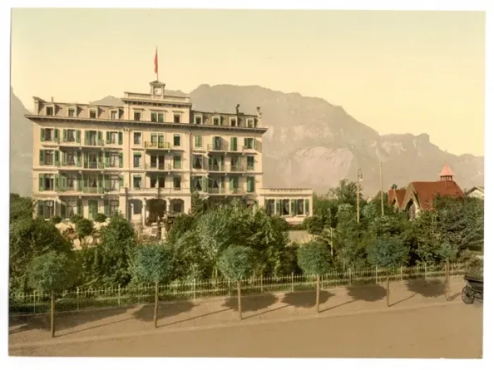 Framed Print : Lutschinen, Hotel Widenmann, Bernese Oberland, Switzerland Framed Print : Lutschinen, Hotel Widenmann, Bernese Oberland, Switzerland