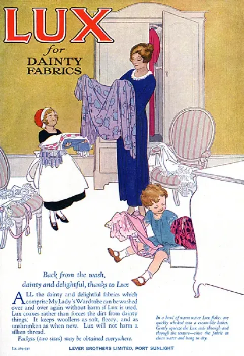 Framed Print : Lux advertisement, 1923 Framed Print : Lux advertisement, 1923