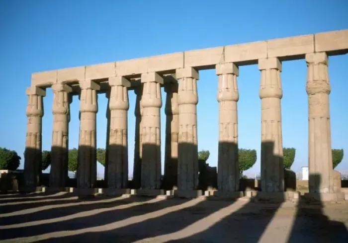 Framed Print : Luxor Columns (Shadows)