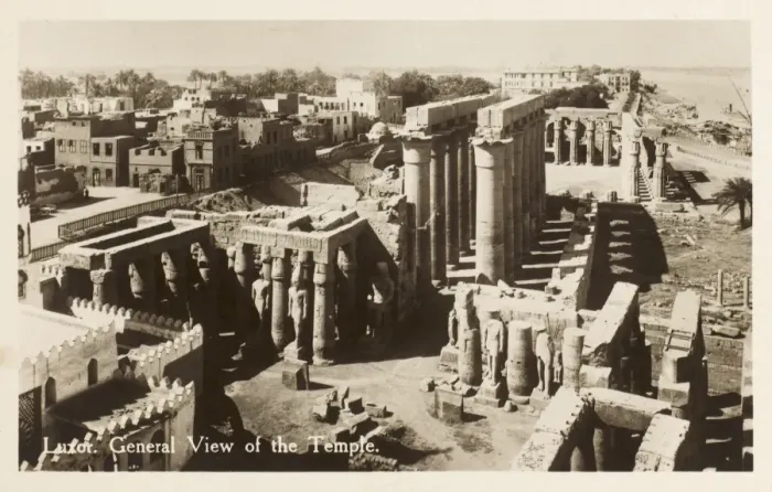 Framed Print : Luxor Temple Complex - Birds eye view of the temple Framed Print : Luxor Temple Complex - Birds eye view of the temple
