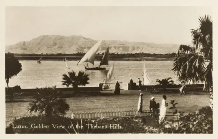 Framed Print : Luxor Temple Complex - View of the Theban Hills Framed Print : Luxor Temple Complex - View of the Theban Hills