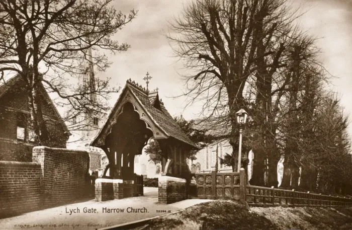 Framed Print : Lych Gate - Harrow Church Framed Print : Lych Gate - Harrow Church