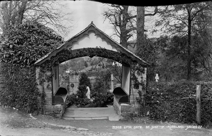 Framed Print : Lych Gate at St. Just in Roseland