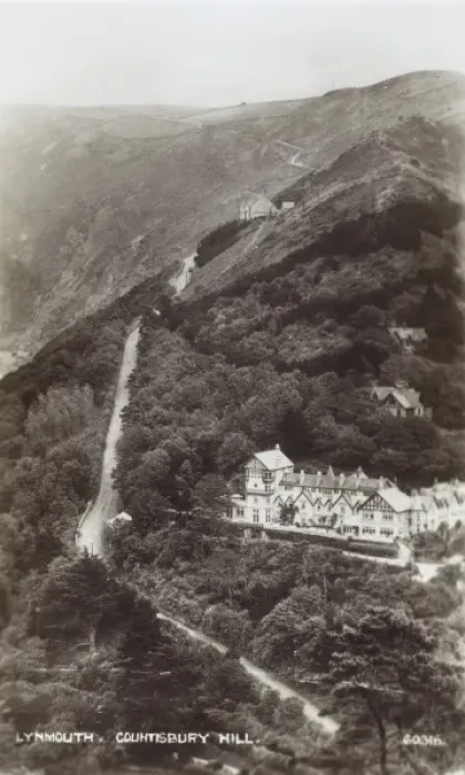 Framed Print : Lynmouth, Devon - Countisbury Hill Framed Print : Lynmouth, Devon - Countisbury Hill