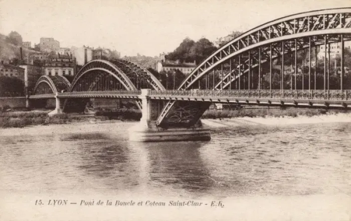 Framed Print : Lyon, France - Arched Bridge (Pont de la Boucle) Framed Print : Lyon, France - Arched Bridge (Pont de la Boucle)