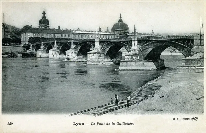 Framed Print : Lyon, France - Le Pont de la Guillotiere Framed Print : Lyon, France - Le Pont de la Guillotiere