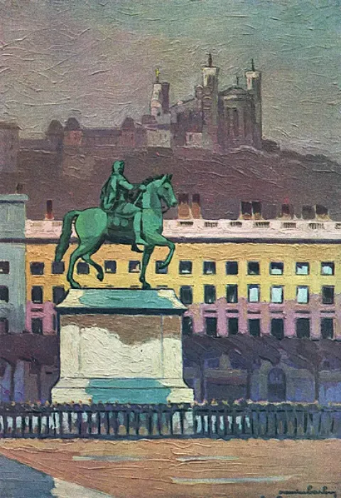 Framed Print : Lyon / Place Bellecour Framed Print : Lyon / Place Bellecour