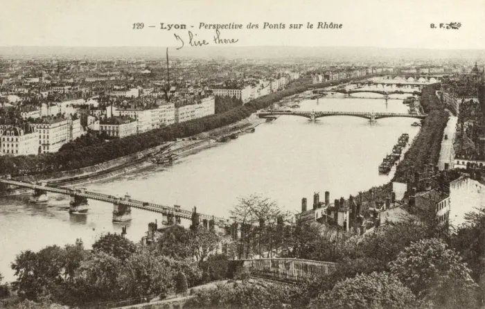 Framed Print : Lyon - views of the Bridge over the Rhone Framed Print : Lyon - views of the Bridge over the Rhone
