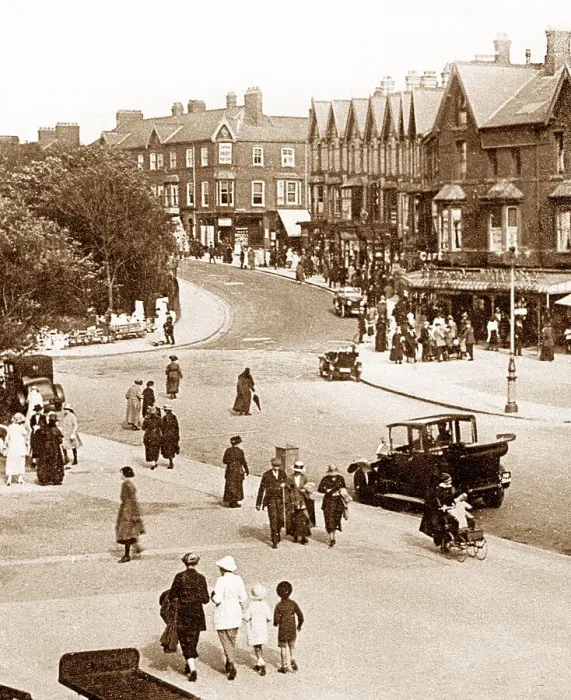 Framed Print : Lytham St. Annes Square and Crescent probably 1920s Framed Print : Lytham St. Annes Square and Crescent probably 1920s