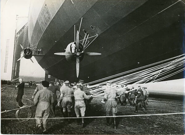 LZ 129 Hindenburg at Frankfurt, on 14 May 1936 after its?