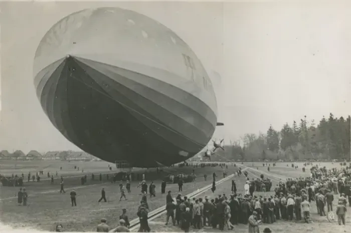 Framed Print : LZ 129 Hindenburg at Lakehurst, New Jersey, on 11 May 19? Framed Print : LZ 129 Hindenburg at Lakehurst, New Jersey, on 11 May 19?