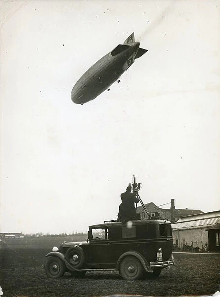 The LZ129 Hindenburg over Friedrichshafen on 4 March 193?