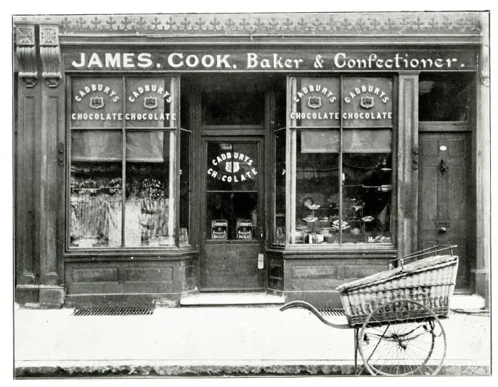 Framed Print : M. H. James, Baker Confectioner, 29 Victoria Road, Woolston Framed Print : M. H. James, Baker Confectioner, 29 Victoria Road, Woolston