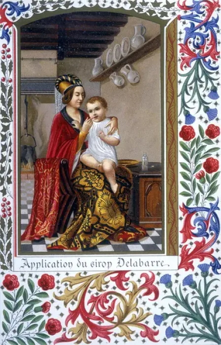 Framed Print : Ma & Child from Ms Framed Print : Ma & Child from Ms